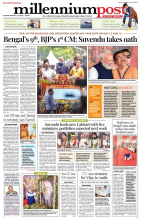 Cover of Millennium Post (Kolkata)