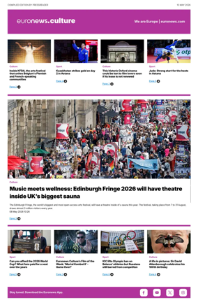 Cover of Euronews Culture and Sport Compiled Edition