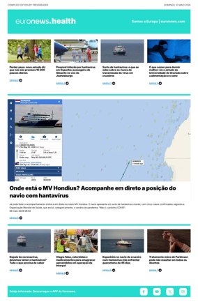 Cover of Euronews Health (Portuguese)