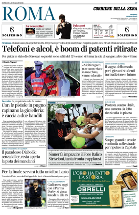 Cover of Corriere della Sera (Roma)
