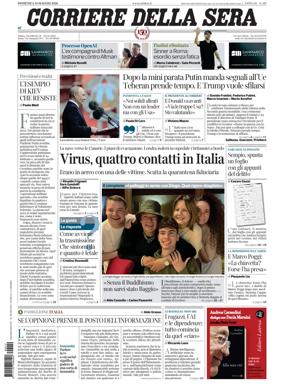 Cover of Corriere della Sera