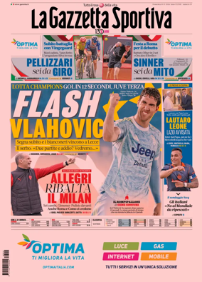 Cover of La Gazzetta dello Sport