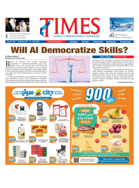 Cover of The Times Kuwait
