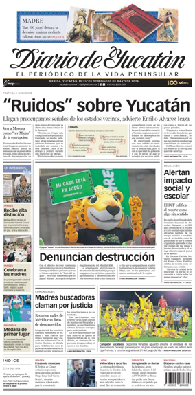 Cover of Diario de Yucatan