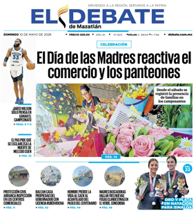 Cover of El Debate de Mazatlan