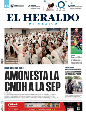 Cover of El Heraldo de Mexico