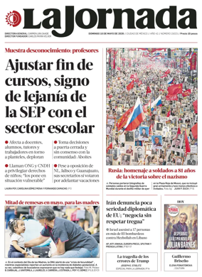 Cover of La Jornada