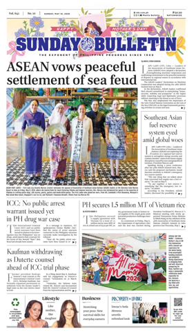 Cover of Manila Bulletin