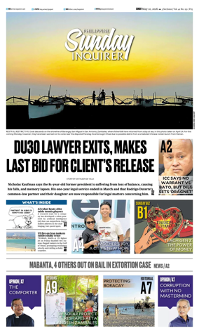Cover of Philippine Daily Inquirer