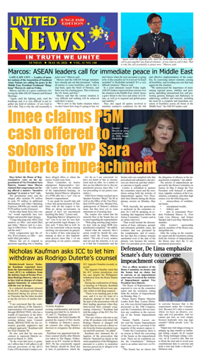 Cover of United News - English Edition