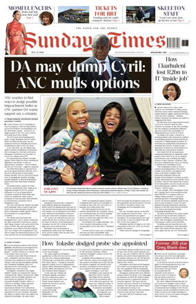 Cover of Sunday Times