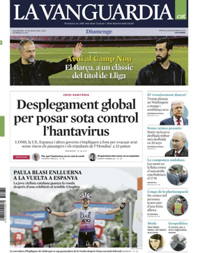 Cover of La Vanguardia (Catalonia - 1st edition)
