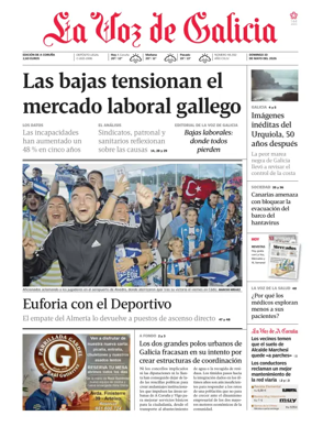 Cover of La Voz de Galicia (A Coruna)