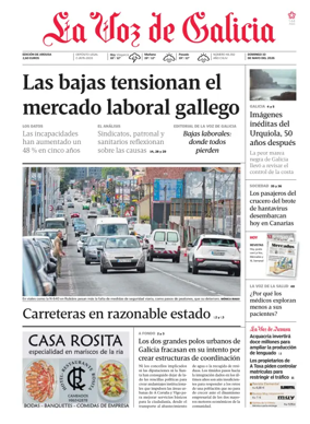 Cover of La Voz de Galicia (Arousa)