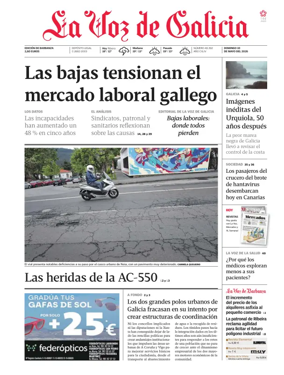 Cover of La Voz de Galicia (Barbanza)