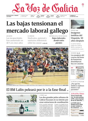 Cover of La Voz de Galicia (Deza)