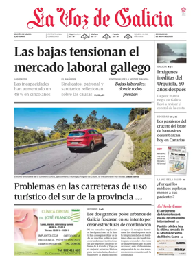 Cover of La Voz de Galicia (Monforte)