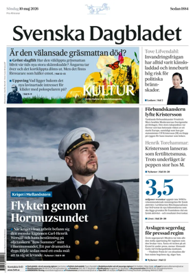 Cover of Svenska Dagbladet
