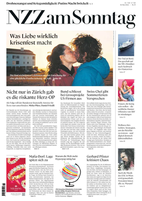 Cover of Neue Zurcher Zeitung Sunday