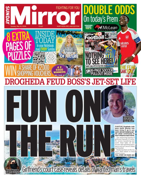 Cover of Sunday Mirror (Northern Ireland)