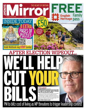 Cover of Sunday Mirror