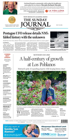 Cover of Albuquerque Journal