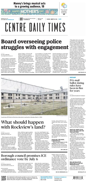 Cover of Centre Daily Times (Sunday)