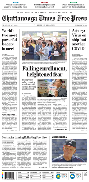 Cover of Chattanooga Times Free Press