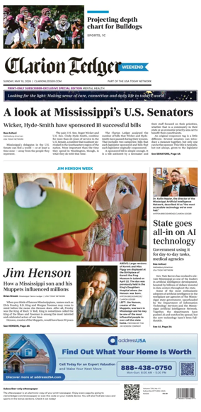 Cover of Clarion Ledger