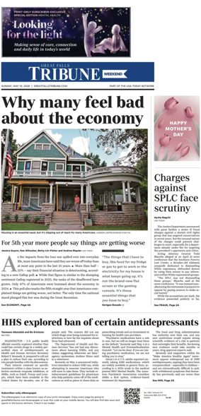 Cover of Great Falls Tribune