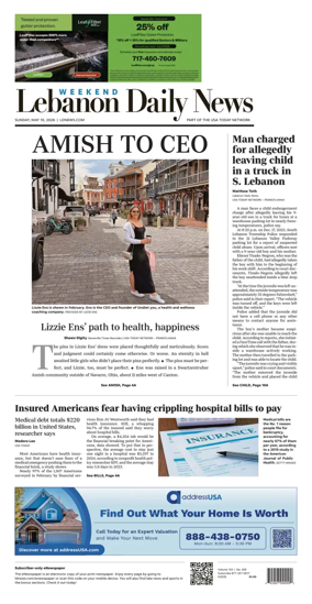Cover of Lebanon Daily News