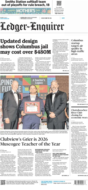 Cover of Ledger-Enquirer (Sunday)