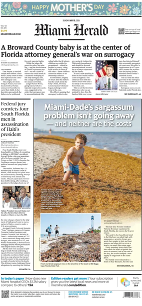 Cover of Miami Herald (Sunday)
