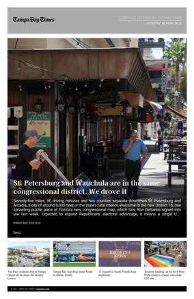 Cover of Tampa Bay Times TFP