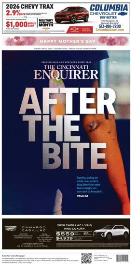 Cover of The Cincinnati Enquirer