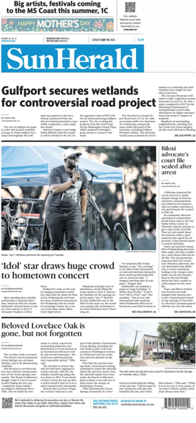 Cover of The Sun Herald (Sunday)