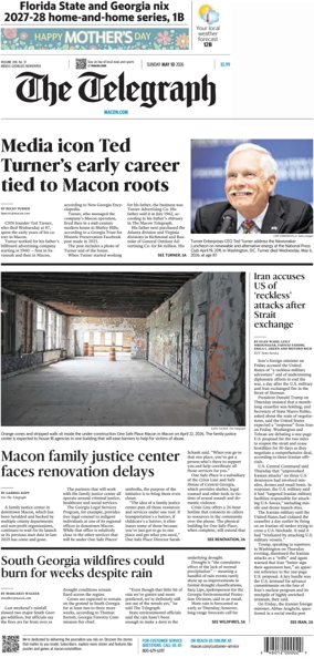 Cover of The Telegraph (Macon) (Sunday)