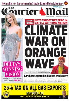 Cover of The Courier-Mail