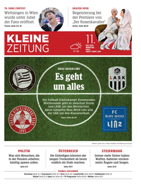 Cover of Kleine Zeitung Steiermark