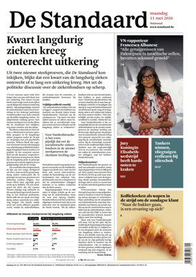 Cover of De Standaard