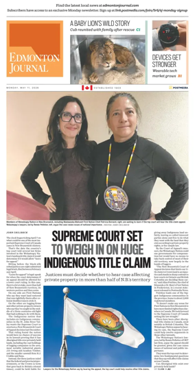 Cover of Edmonton Journal