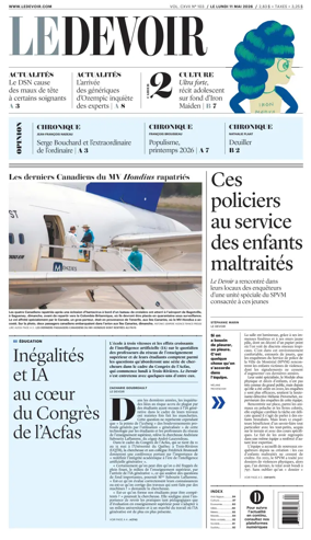 Cover of Le Devoir