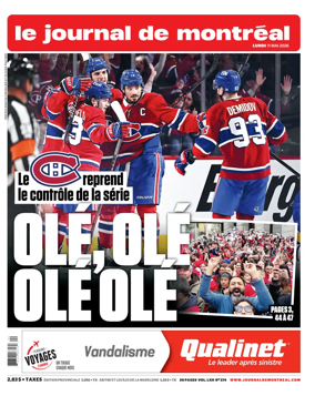 Cover of Le Journal de Montreal