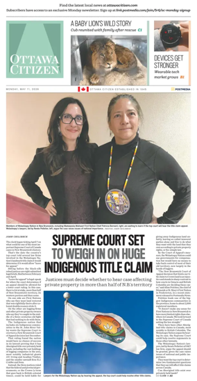 Cover of Ottawa Citizen