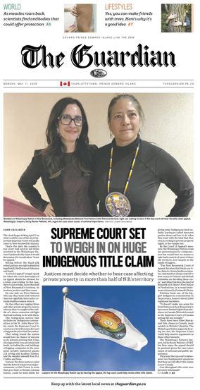 Cover of The Guardian (Charlottetown)