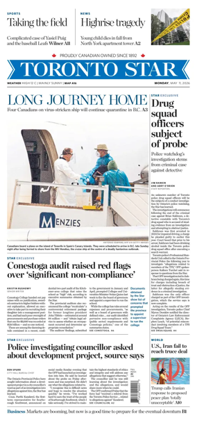 Cover of Toronto Star