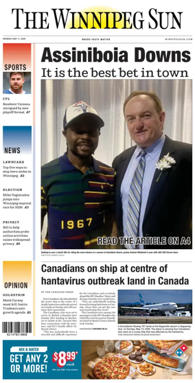 Cover of Winnipeg Sun