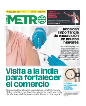 Cover of Publimetro Chile