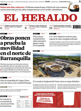 Cover of El Heraldo (Colombia)
