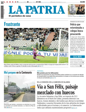Cover of La Patria (Colombia)